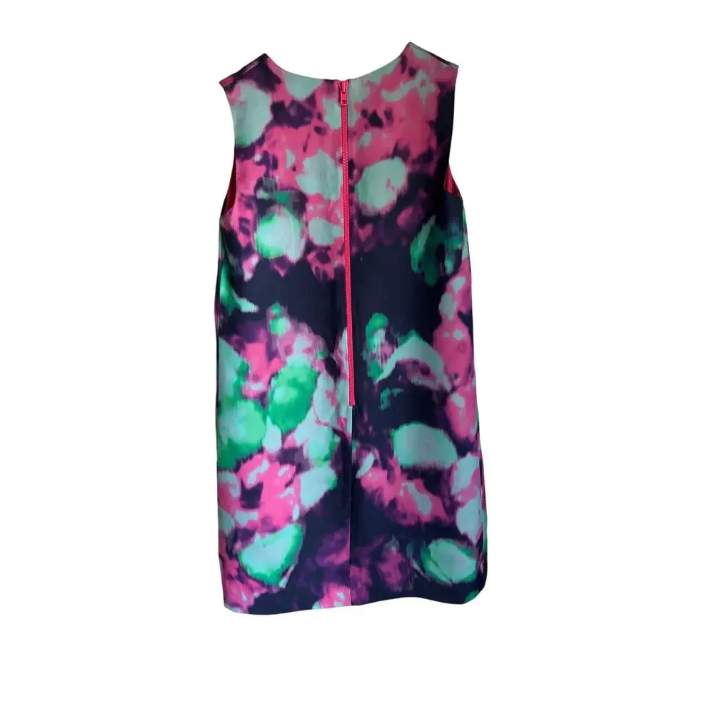 Kate Spade NY Watercolor Floral Sheath Dress Sz 6 Pink Green Navy